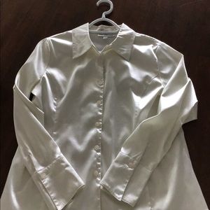 Soft white long sleeve blouse